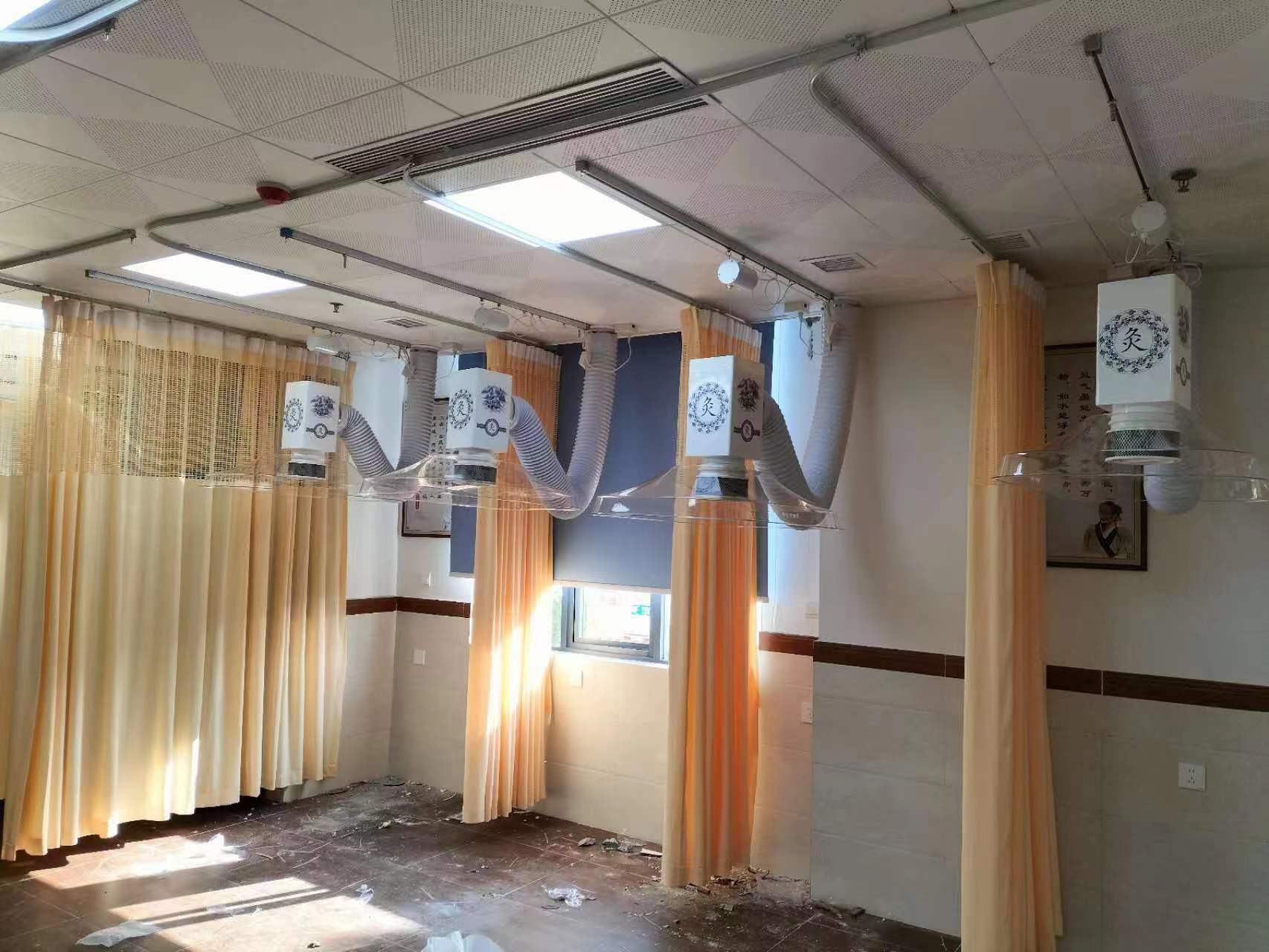 深圳市中院針灸醫院（華仔艾灸排煙系統）安裝完工